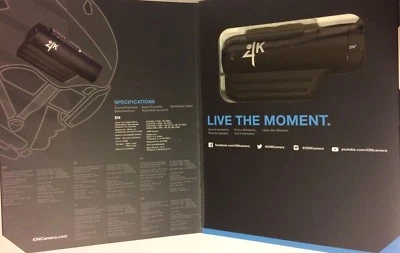 iON 4K Wi-Fi Ultra HD Waterproof Sport Action Helmet Video WIFI Camera 12MP NEW - Image 1 of 4