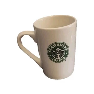 Taza de café blanca Starbucks 2008 10 oz con logotipo en ambos lados - Imagen 1 de 5