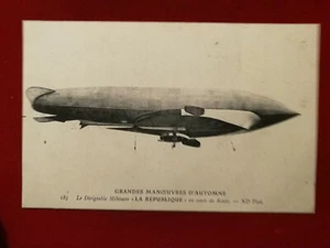 CPA L'AVIATION - GRANDES MANOEUVRES D'AUTOMNE Le Dirigeable Militaire REPUBLIQUE - Imagen 1 de 2