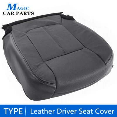 Cubierta de asiento de cuero perforada inferior del conductor para Ford F250 F350 Lariat 2011-2016 Foto 1 de 4