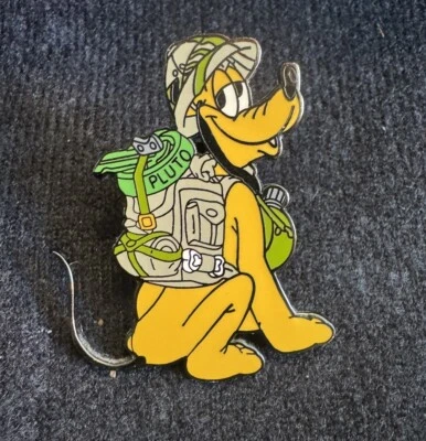 Disney Disneyland DLR Plutón Senderismo Safari Mochila Perro Cuenco Hueso Prendedor Foto 1 de 2