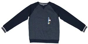 NWT Kids Boys Long Sleeve Sweatshirt XXL 18 Fleece Blue Cove Heather - Picture 1 of 19