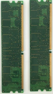 HP 128MB 2 Modules = 256MB DDR PC2700 CL2.5 ECC Memory Samsung 0419 - Picture 1 of 6