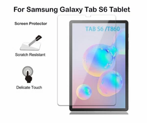 For Samsung Galaxy Tab S6 T860 PET Ultra Clear/Tempered Glass Screen Protector - Picture 1 of 3