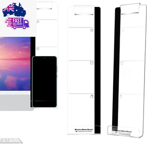 Office Desk Accessories 2 Pack - Monitor Message Board, Computer Memo Board with - Picture 1 of 12