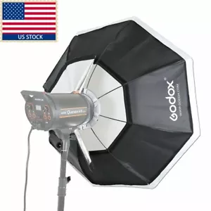 Luz de flash estroboscópica Godox Octágono 120 cm 47" Godox Softbox Bowens Mount para estudio - Imagen 1 de 8