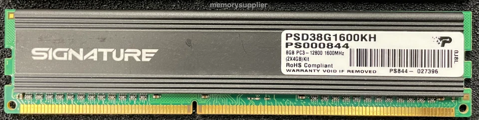 PSD38G1600KH Patriot 4GB PC3-12800 DDR3-1600MHz non-ECC Unbuffered DIMM - Image 1 of 1