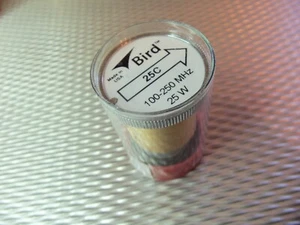Bird 43 Thruline WattMeter Element 25W 25C 100-250MHz NEW - Photo 1/1