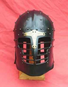 SCA Battle Ready Armor 18 gauge Medieval Knight Vendel Viking Helmet - Picture 1 of 3