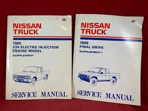 (2)- 1986 Nissan Truck Z24 Factory Service Manuals Final Drive~Fuel Injection - Foto 1 di 6
