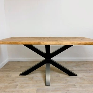 Prism Industrial Dining Table Base - UK Handmade - Picture 1 of 3