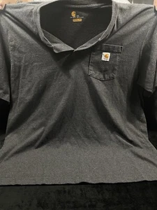 Carhartt Original Fit Short Sleeve Charcoal Pocket T-Shirt Herren Gr. 2XL - Bild 1 von 7