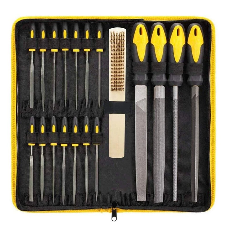 19Pcs Metal File Set with Carry Case Premium Grade Drop Forged Alloy Steel File - Image 1 of 4