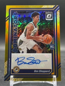 2023-24 Ben Sheppard Optic Gold Prizm Rookie RC Auto /10 Dominators SSP #RDS-SPD - Picture 1 of 3