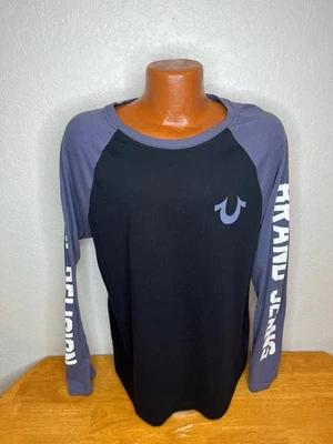 Men's True Religion Jeans L/S T-Shirt Extra Large XL - World Tour - Cotton - Image 1 of 4