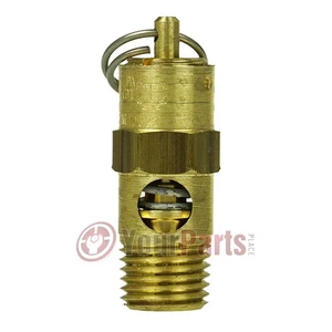 1/4" Male NPT Brass 165 PSI Air Compressor Safety Relief Pop Off Valve USA - Picture 1 of 6