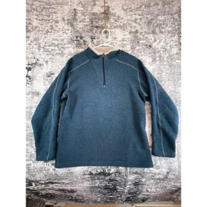 KÜHL Alfpaca™ Europa 1/4 Zip Fleece Pullover L Teal Sherpa Lined - Picture 1 of 8