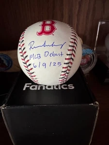Red Sox ROMAN ANTHONY Signed "MLB Debut 6/9/25" Baseball Autograph LE 44/50 - Picture 1 of 4