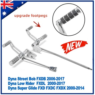 Polished Forward Controls For Dyna Low Rider FXDL 00-17 Street Bob FXDB 06-17 AU - image 1 of 4