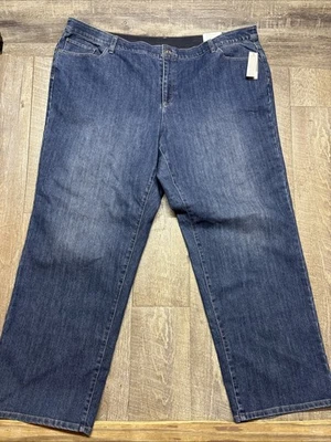 Christopher J Banks NWT Plus Size Jeans Comfort Waist Straight Leg Size 24W - Image 1 of 4
