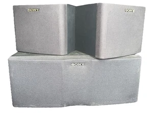 Sony SS-CN100 Center Speaker & 2 SS-SR100 Bookshelf Speakers Tested/Works - Picture 1 of 8