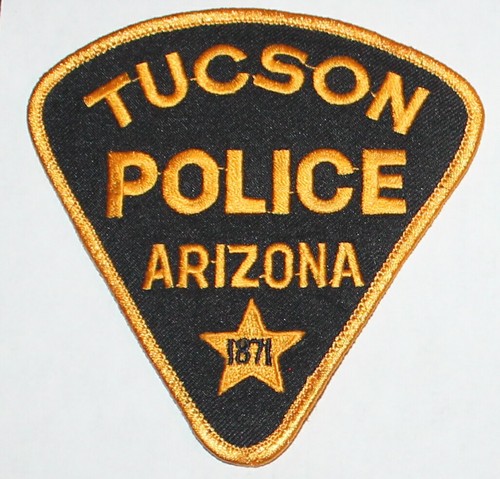 TUCSON POLICE Arizona AZ PD Black Used Worn patch | eBay