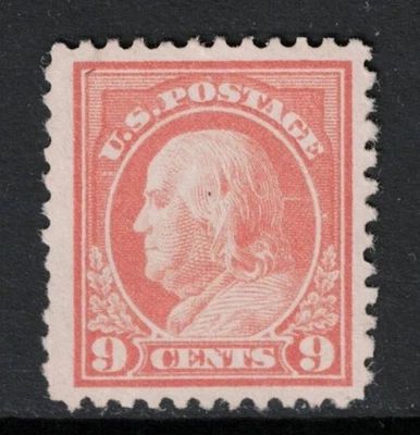 SCOTT#509, 9c SALMON RED PERF 11, UNWMKD. VF & NH. - Image 1 of 2