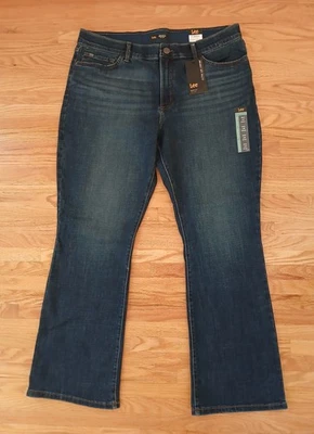 Pantalones de mezclilla Lee Renegade tiro medio bootcut azules ultra lux para mujer 18 cortos, nuevos con etiquetas Foto 1 de 4