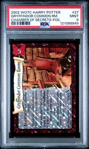 Harry Potter TCG COS GRYFFINDOR COMMON ROOM Foil Holo WOTC 27/140 PSA 9 Mint - Picture 1 of 2