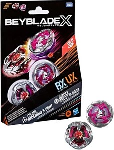 Hasbro Beyblade X Circle Ghost 0-80GB & Chain Incendio 5-60HT Doppelpack Set - Bild 1 von 5