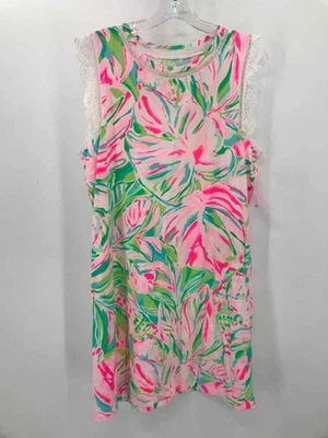 Pre-Owned Lilly Pulitzer Pink Size Large Knee Length Sleeveless Dress - Image 1 of 3