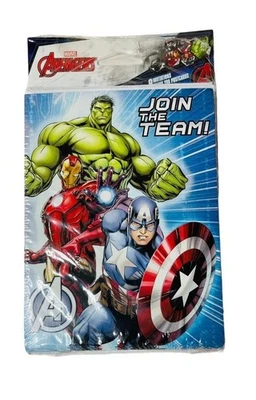NEW MARVEL AVENGERS 8 BIRTHDAY PARTY INVITATIONS THANK YOU POSTCARDS & ENVELOPES - Image 1 of 4