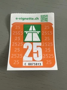 Autobahn Vignette 2025 Schweiz, CH gültig bis 31.01.2026 - Bild 1 von 1