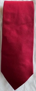 Brooks Brothers Makers Silk Tie Solid Dark Red Mens Woven UK Made USA 58 x 3 7/8 - Picture 1 of 3