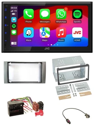 JVC Bluetooth 2DIN MP3 DAB USB Autoradio für Ford Fiesta Focus 2004-2008 silber - Bild 1 von 4