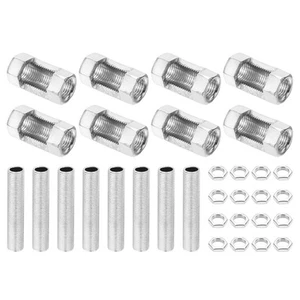 8 Stück M10×30 Metall Sechskantmutter mit Gewinde-Rohr und Sechskantmutter #4 - Bild 1 von 5