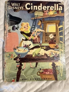 VTG Walt Disney’s CINDERELLA A Big Golden Book 1950 FIRST EDITION - Picture 1 of 11