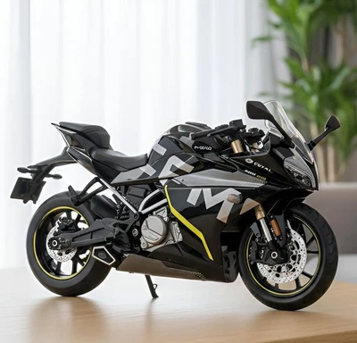 1:12 CFMOTO 250SR Alloy Diecast Motorcycle Model Black Racing Bike Toy Gift - Image 1 of 4