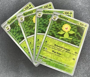 4X Pokemon Juego de Cartas Coleccionables Sunflora 007/167 Twilight Masquerade HOLO INVERSO Inglés Casi Nuevo - Imagen 1 de 2