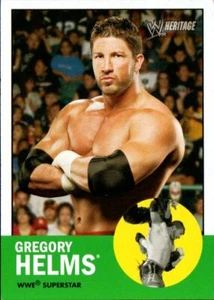 Topps Heritage II WWE 2006 tarjeta de lucha libre #8 Gregory Helms huracán - Imagen 1 de 2