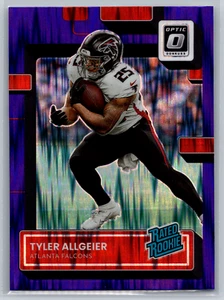 Tyler Allgeier 2022 Panini Donruss Optic Purple Shock Rated Rookie Card #278 - Picture 1 of 2