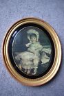 Vintage Gold Frame with Antique Young Girl Print