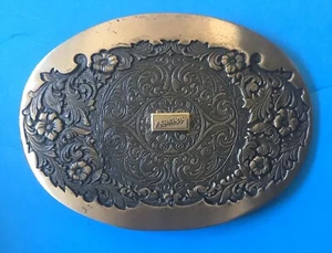 De colección raro BONITO 1981 octánner hebilla de latón macizo 4 X2,75" con emblema Fedex - Imagen 1 de 7