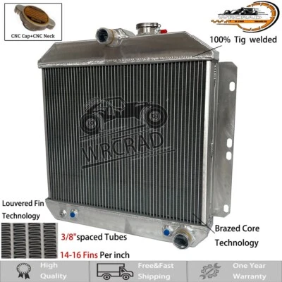 All Aluminum Radiator For 1949-1954 Chevrolet Car Bel Air Styleline Fleetline V8 - Image 1 of 4