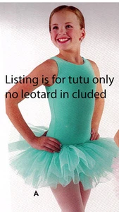 TUTÚ #4905 Wolff Fording Pistacho Grn Ballet Danza niño talla órgano 3 capas - Imagen 1 de 4