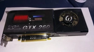 EVGA GeForce GTX 260 896MB DVI TV-Out 896-P3-1250-B3 PCIe Graphics Video Card - Picture 1 of 3