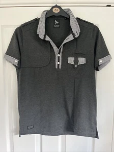 Henleys Silver Lions Polo Shirt Men’s Dark Grey Size Large - Picture 1 of 5