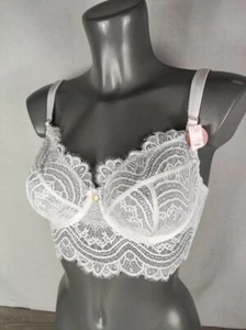 NEW Boux Avenue White Sorelle Longline Bra Lingerie Underwired Bra ALL SIzes