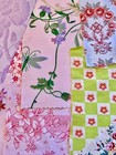 Vintage Fabric Pieces,  Inspiration Pack,  Creative Craft Pack,  Vintage Florals.