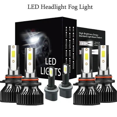 For Chevrolet Sonora 2000-2006 White 6000K LED Headlight Fog Light Bulbs Kit - Изображение 1 из 4